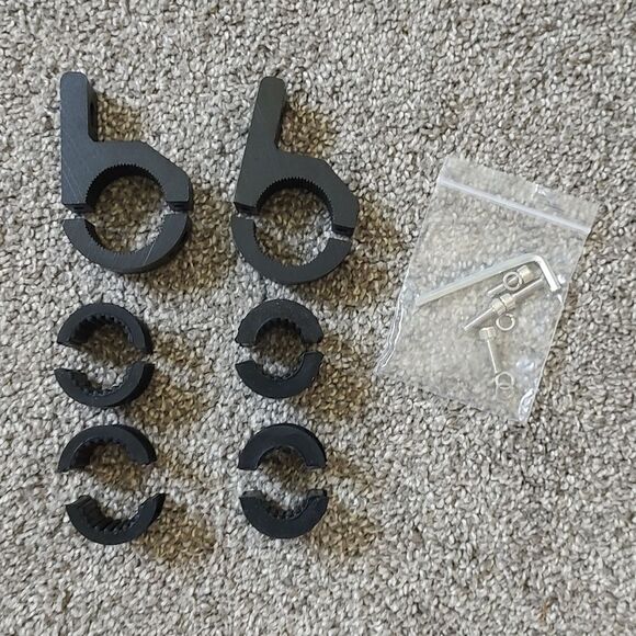 Brand New LED Light Bar Mounting Aluminum Alloy Black Brackets - Picture 7 of 9